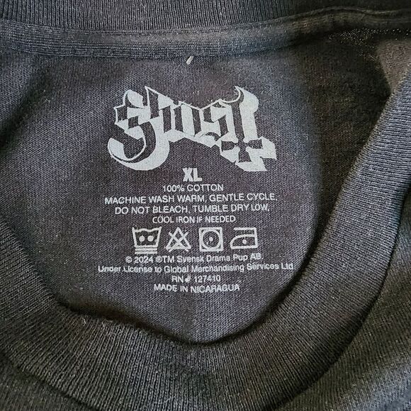 Ghost Papa IOI Emeritus Black Tshirt With Graphics Size XL New With Out Tags - Picture 5 of 5
